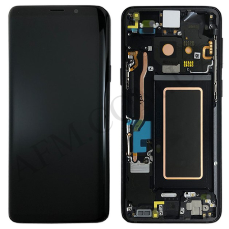 Дисплей Samsung G965F Galaxy S9 Plus OLED чорний + рамка