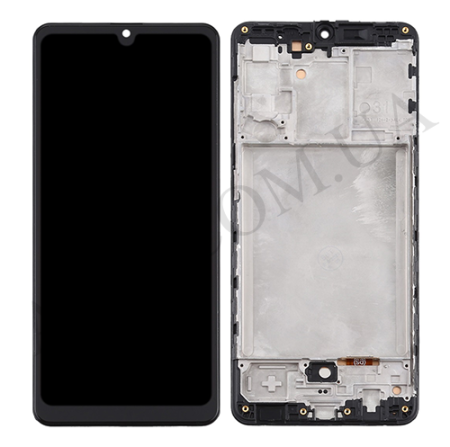 Дисплей Samsung A315F Galaxy A31 OLED (Small LCD) чорний + рамка