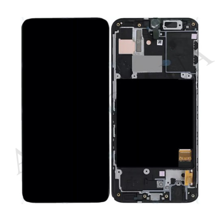 Дисплей Samsung A405 Galaxy A40 INCELL чорний + рамка