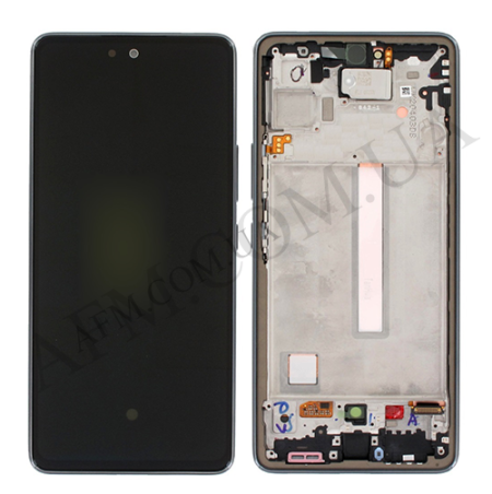 Дисплей Samsung A536B Galaxy A53 OLED (Small LCD) чорний + рамка