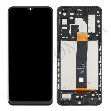 Дисплей Samsung сервисный A326 Galaxy A32 5G чёрный + рамка GH82-25453A
