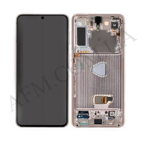 Дисплей Samsung сервисный G996 Galaxy S21 Plus VIOLET + рамка GH82-24553B
