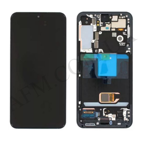 Дисплей Samsung сервисный S901 Galaxy S22 чёрный + рамка GH82-27520A