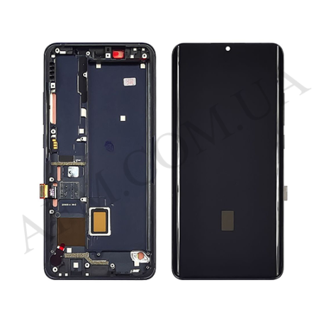 Дисплей Xiaomi Mi Note 10/ Mi Note 10 Lite/ Mi Note 10 Pro/ CC9 Pro OLED чорний + рамка