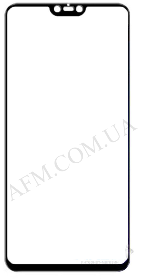 Скло екрану Xiaomi Mi8 Lite чорне + OCA плівка