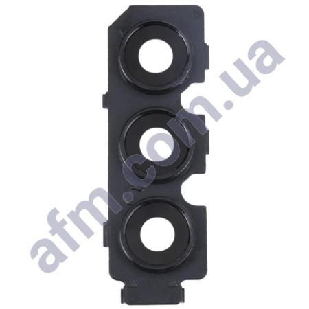 Скло камери Samsung M135 Galaxy M13/ M236 + чорна рамка
