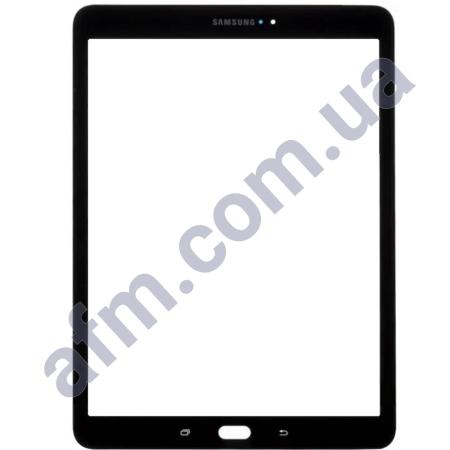 Скло екрану Samsung T810 Galaxy Tab S2 9.7/ T813/ T815/ T819 чорне + OCA плівка!