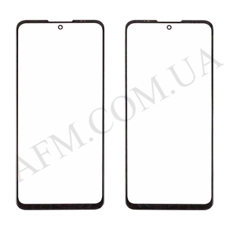 Стекло экрана ZTE Blade V30/ V40 чёрное + OCA плёнка