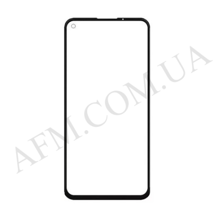 Скло екрану Google Pixel 4A 4G чорне + OCA плівка