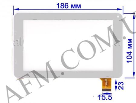 Сенсор Bravis (186*104) NB70/ NM701/ NP72 тип 2/ Archos 70c Cobalt/ AP-112BF белый!