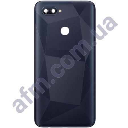 Задня кришка Oppo A12 чорна + Скло камери!