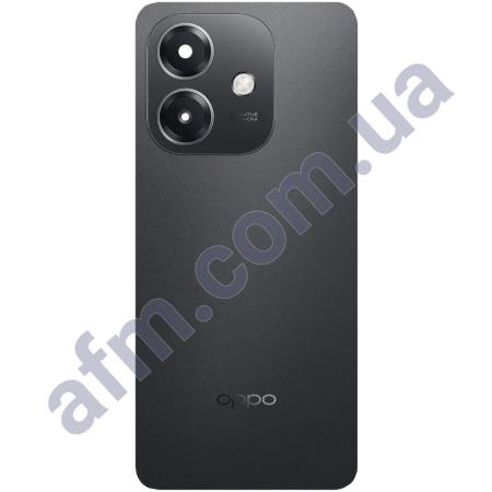 Задня кришка Oppo A3 4G чорна + Скло камери