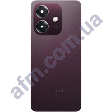 Задня кришка Oppo A3x 4G бордова Nebula Red + Скло камери