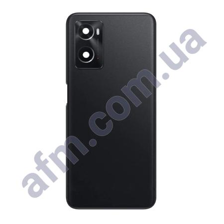 Задня кришка Oppo A76/ A36 чорна Glowing Black + Скло камери