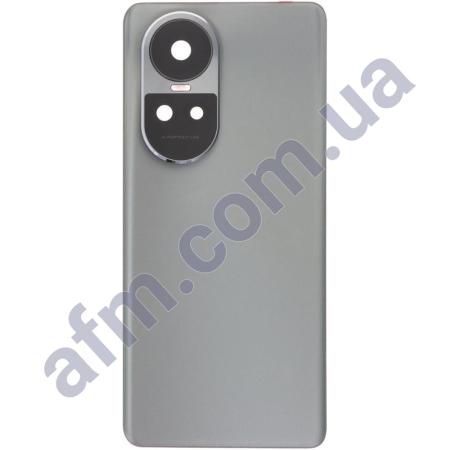 Задня кришка Oppo Reno 10 Pro сіра + Скло камери