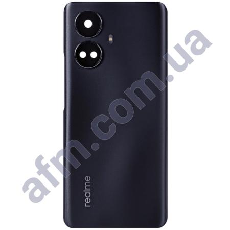 Задня кришка Realme 10 Pro Plus чорна + Скло камери