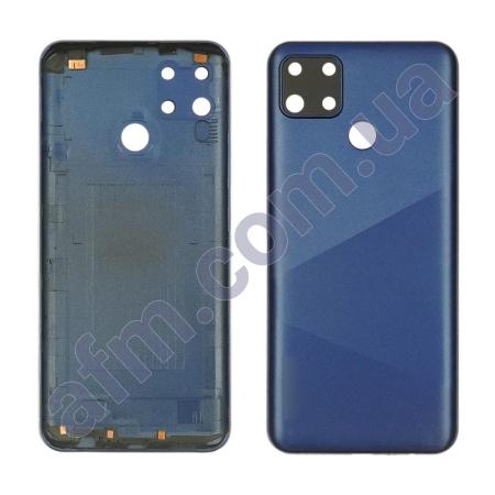 Задня кришка Realme C12 синя + Скло камери!