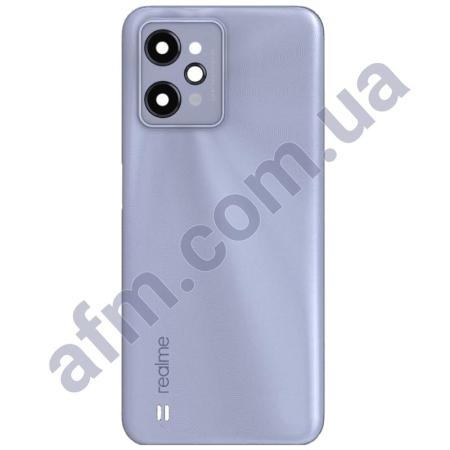 Задня кришка Realme C31 срібна Light Silver + Скло камери!