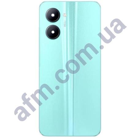 Задня кришка Realme C33 2023 блакитна Aqua Blue + Скло камери