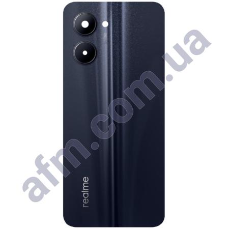 Задня кришка Realme C33 2023 чорна Night Sea + Скло камери