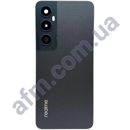 Задня кришка Realme C65 чорна + Скло камери