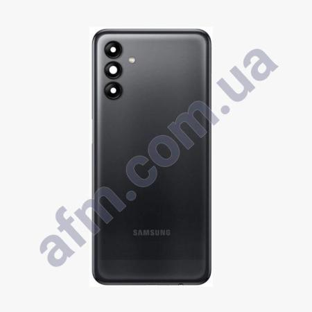Задня кришка Samsung A047 Galaxy A04s чорна Black + Скло камери