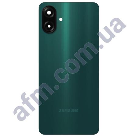 Задня кришка Samsung A075 Galaxy A07 4G зелена + Скло камери