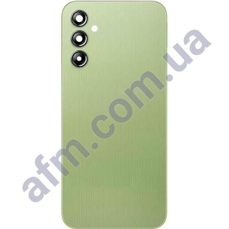 Задня кришка Samsung A145 Galaxy A14 зелена Lime + Скло камери