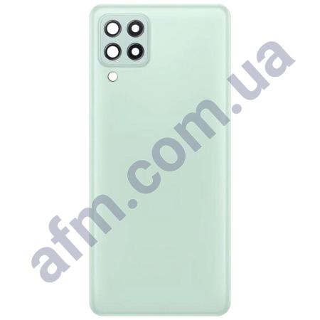 Задня кришка Samsung A225 Galaxy A22 4G зелена Mint + Скло камери