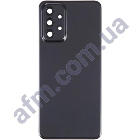 Задня кришка Samsung A235 Galaxy A23 чорна Black + Скло камери