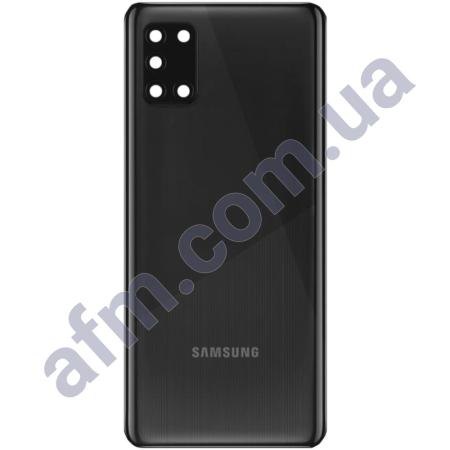 Задня кришка Samsung A315 Galaxy A31 чорна Prism Crush Black + Скло камери