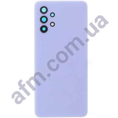 Задня кришка Samsung A325 Galaxy A32 2021 фіолетова Awesome Violet + Скло камери