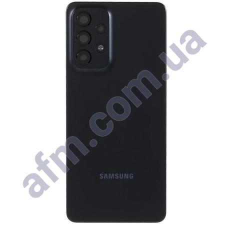 Задня кришка Samsung A336 Galaxy A33 5G чорна Awesome Black + Скло камери