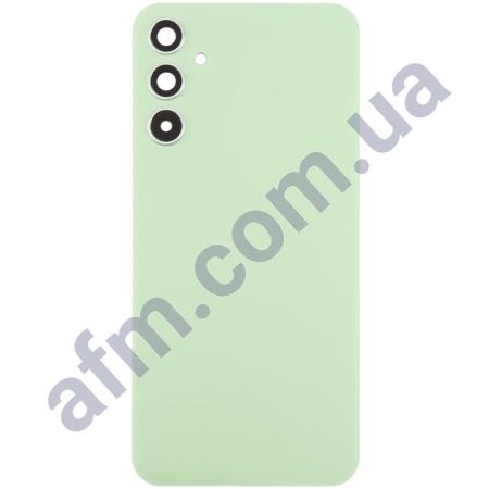 Задня кришка Samsung A346 Galaxy A34 зелена Light Green + Скло камери