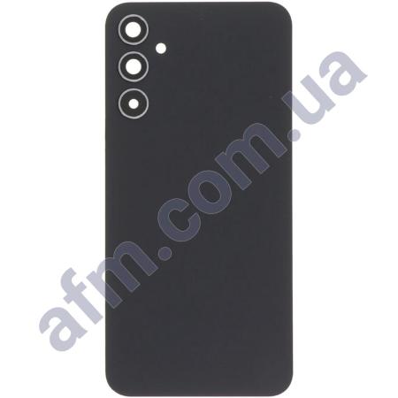 Задня кришка Samsung A346 Galaxy A34 чорна + Скло камери