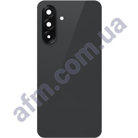 Задня кришка Samsung A366 Galaxy A36 чорна + Скло камери