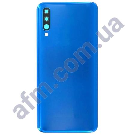 Задня кришка Samsung A505 Galaxy A50 2019 синя + Скло камери