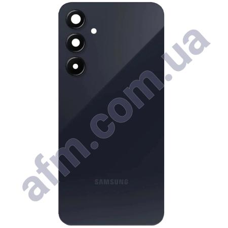 Задня кришка Samsung A556 Galaxy A55 синя Navy + Скло камери