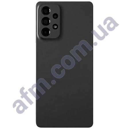Задня кришка Samsung A736 Galaxy A73 5G сіра + Скло камери