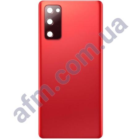 Задня кришка Samsung G780 Galaxy S20 FE червона Cloud Red + Скло камери!
