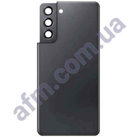 Задня кришка Samsung G991 Galaxy S21 5G сіра Phantom Grey + Скло камери