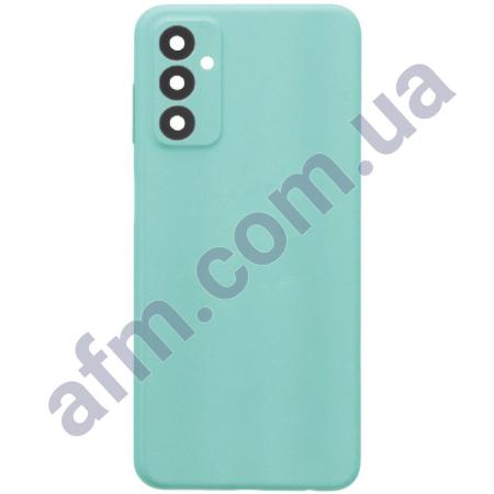 Задня кришка Samsung M135 Galaxy M13 блакитна Light Blue + Скло камери!