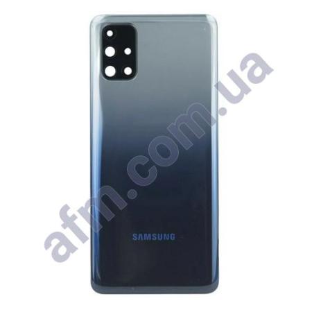Задня кришка Samsung M317 Galaxy M31s синя Mirage Blue + Скло камери