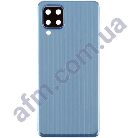 Задня кришка Samsung M325 Galaxy M32 блакитна Light Blue + Скло камери