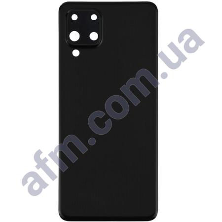 Задня кришка Samsung M325 Galaxy M32 чорна Black + Скло камери