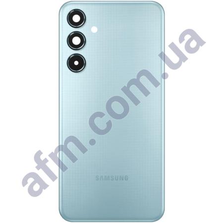 Задня кришка Samsung M356 Galaxy M35 блакитна Light Blue + Скло камери