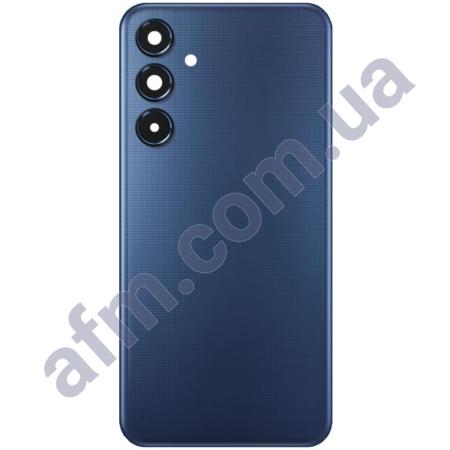 Задня кришка Samsung M356 Galaxy M35 синя Dark Blue + Скло камери