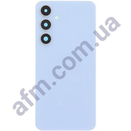 Задня кришка Samsung S721 Galaxy S24 FE блакитна + Скло камери