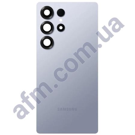 Задня кришка Samsung S938 Galaxy S25 Ultra блакитна Titanium Silver Blue + Скло камери