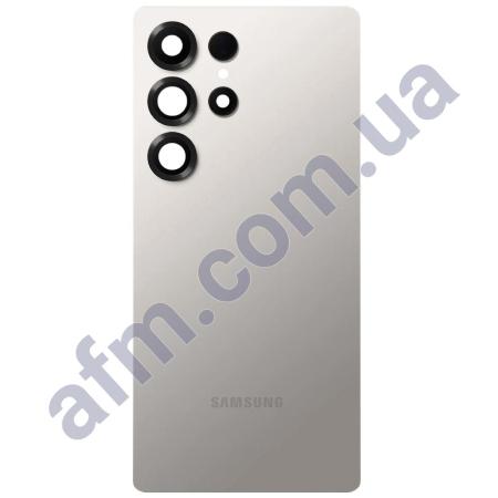 Задня кришка Samsung S938 Galaxy S25 Ultra сіра Titanium Gray + Скло камери
